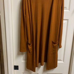 Grace and Lace Cardigan Whiskey Color